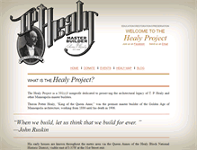 Tablet Screenshot of healyproject.org